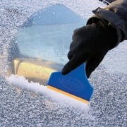 Snow Joe Ice Scraper W/ Oversized Handle, 4.8-inch Brass Blade