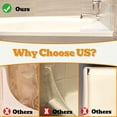 thumbnail image 6 of Trianu 2 Pack Shower Splash Guard, Self- Adhesive Transparent Shower Water Guard, Bath Corner Water Splash Guard to Keep Water in Shower, Tub Splash Guard, 6 of 7