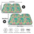thumbnail image 3 of Uemuo Colorful Palm Leaves Pattern Accordion Car Windshield Sun Shade, Foldable Reflective Sun Visor for Car, Reflector Windshield Sunshade-Small, 3 of 7