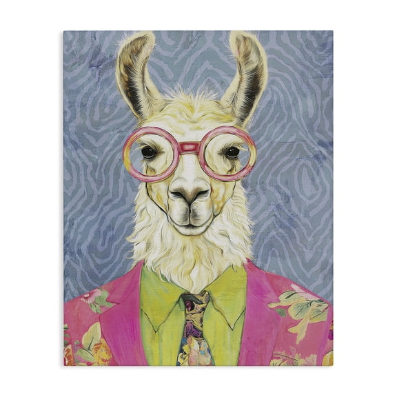 Stupell Industries Bright Gaze Llama Canvas Wall Art, design by Svetlana Aleynikova