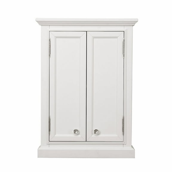 Water Creation Derby 33" Solid Hardwood Medicine Cabinet in White/Chrome