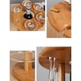 thumbnail image 5 of Soporte creativo para copas de vino al revés de bambú sólido (soporte para copas de vino de bambú Nan con 6 orificios) Sailing Electrónica, 5 of 5