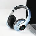 thumbnail image 2 of Wireless Headphones with LED Lights, Over-Ear Foldable Design, Bluetooth 5.0 with Long Playtime for Workouts and Calls, 2 of 8