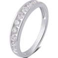 thumbnail image 2 of 1.0 Carat T.W. Round Diamond 10K White Gold Wedding Band, 2 of 3