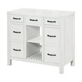 thumbnail image 5 of 36'' Bathroom Vanity Without Sink, Modern Bathroom Storage Cabinet With 2 Drawers And 2 Cabinets, Solid Wood Frame Bathroom Cabinet, 5 of 9