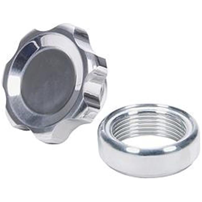 Polished Filler Cap with Weld-In Aluminum Bung, Small