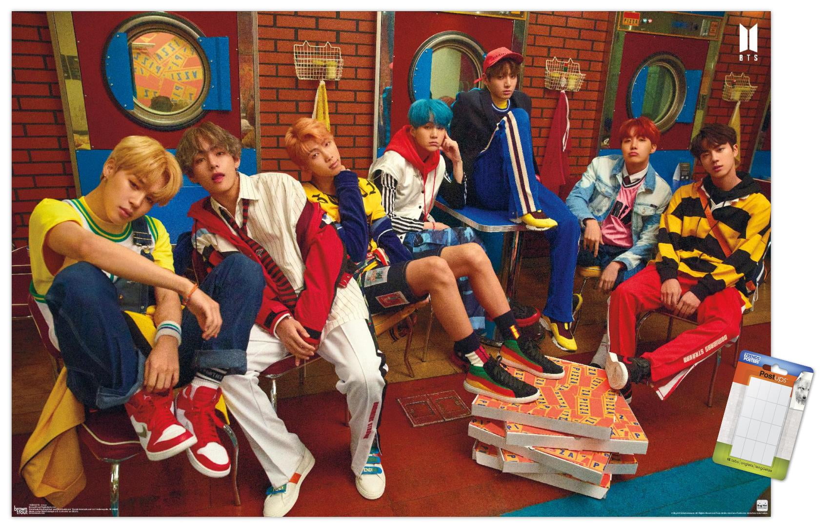 BTS - Crew Wall Poster, 14.725" x 22.375" - Walmart.com