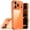 Cosmic Orange, variant on For Apple iPhone 18 Pro Colored Shockproof Transparent Hard PC TPU Hybrid Case Cover - Cosmic Orange