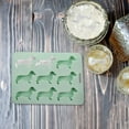 thumbnail image 2 of Elainilye Silicone Ice Cube Tray, 9 Grid Dog Shaped Treat Molds, BPA Free and Heat Resistant, Sausage Dog Chocolate Mold - Green, 2 of 9
