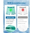 thumbnail image 5 of SURF CUZ Mens Swim Trunks with Compression Liner Quick Dry Swim Shorts 7" Swimming Trunks Stretch Bathing Suit Boardshorts Zipper Pockets Green White Pineapple Small, 5 of 9