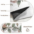 thumbnail image 6 of Retro Flower Area Rug 4x6 FT, Non Slip Kids Room Carpet, Pastoral Pastel Pink Rose Floral Leaf Washable Soft Floor Carpet Non-Shedding Throw Rug for Dorm Kitchen Study Room Home Office Bedside, 6 of 9