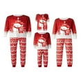 thumbnail image 5 of Christmas Family Pajamas Set Matching Sleepwear Deer Snowflake Print Pullover + Pants Set, 5 of 5