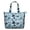 Blue-green-12, variant on Japanese-Style Octopus Watercolor Tote Bag - Large Capacity Travel Bag with Zipper Closure, Interior Pockets for Women, College Students, Moms - Cute Nautical Sea Creatures Design