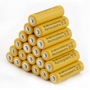 24pcs/lot x AA 3000mAh Ni-Mh 1.2V High Capacity Rechargeable Battery Cell for MP3 RC Yellow Battery