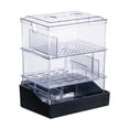 thumbnail image 1 of Caja de desbordamiento para acuarios, purificador de agua para tanque de tortugas, caja de filtro para acuario de 2 niveles, caja de filtro con cajón, 1 of 9