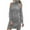 Gray, variant on Sweater Dresses for Women Casual Solid Long Sleeve Womens Round Neck Tunic Tops Sweater Dress