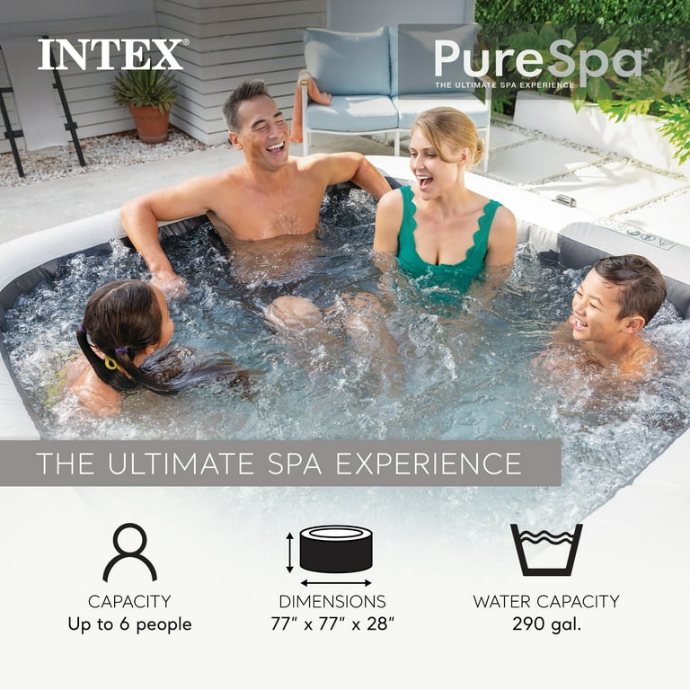 Intex, PureSpa Greystone Deluxe Spa Set, 77