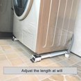 thumbnail image 3 of xinxixnxx Removable Washing Machine Stand Mobile Base Bracket with 24 Wheels White, 3 of 8