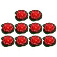 thumbnail image 1 of 10uds Artificial Flotante Loto Flor, Artificial Loto Flor para Jardín Estanques Piscina Decoración, Rojo, 3.9", 1 of 7