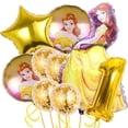 thumbnail image 2 of Decoración de fiesta de cumpleaños con temática de La Bella y La Bestia, juego de globos de aluminio, Disney, Bella, Princesa, globos, suministros para Baby Shower, accesorio, 2 of 4
