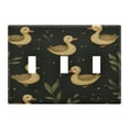 thumbnail image 2 of Switch Panel 4.48x4.56In Switch Plate Wall Panel Living Room Kitchen Bedroom Study Switch Panel Stylish Decoration Yellow Duck Cartoon2, 2 of 8