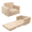 Beige, variant on YLHO Kids Sofa Chair, 2-in-1 Sherpa Foam Toddler Couch Sleeper, Fold Out for Bedroom, Beige