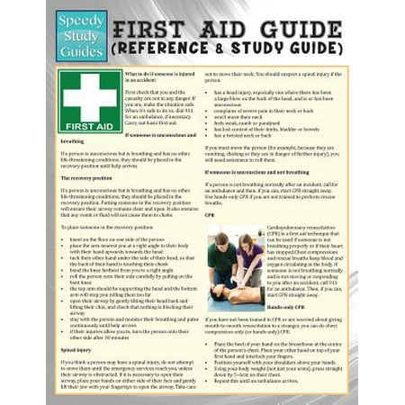 First Aid Guide (Reference & Study Guide) (Speedy Study (Best Way To Study First Aid)