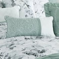 thumbnail image 5 of EvJk 7-Piece Embroidered Print Comforter Set – King Size Bedding Set with Decoratvie Pillow, Soft & Stylish Quilt for Bedroom, 5 of 12