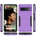 thumbnail image 6 of Feishell Case Fit for Google Pixel 7 6.3 inch,Military Grade Shockproof Protection Hybrid Armor Double Layer Hard PC + Soft TPU Drop Resistant Anti-Fingerprint Phone Cover,Purple, 6 of 7