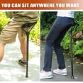 thumbnail image 4 of Portable Stool Height Adjustable Seat Retractable Outdoor Fishing Chair With 3 Gear, 4 of 5