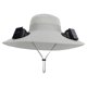 thumbnail image 2 of Sombrero Ventilador Solar Gorro Pesca Al Aire Libre para Hombres Acampando (gris Claro), 2 of 9