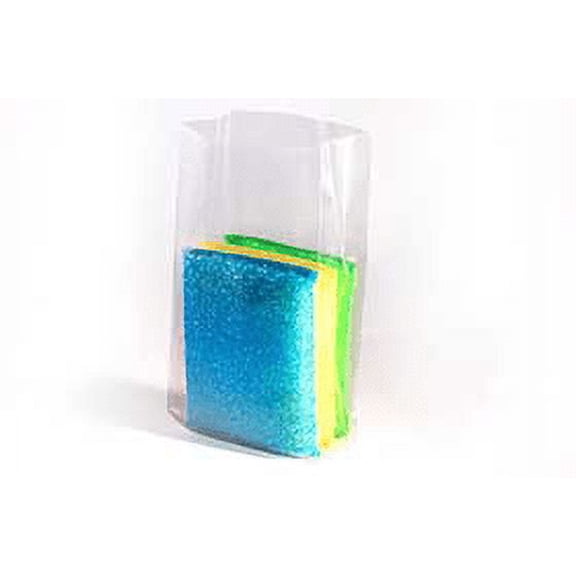 Clear Gusseted Poly Bags 2 mil, 4W X 2D X 12L inches - Case of 1000 Bags