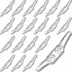 thumbnail image 1 of 20pcs Clear Cord Cleat, Blind Cord Winders, Wall Rope Cleats, Plastic Cord Hooks for Blinds Curtains Sun Shades Ropes - CHUNCC, 1 of 5