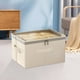 thumbnail image 4 of Caja de almacenamiento grande con ventana transparente | Bolsa organizadora de ropa con doble cremallera para armario, 4 of 6