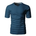 thumbnail image 3 of H2H Mens Basic Fashion V-neck T-shirst FRENCHNAVY US M/ASIA L (CMTTS0197), 3 of 6