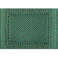 thumbnail image 1 of Ahgly Company Indoor Rectangle Southwestern Turquoise Blue Country Area Rugs, 5' x 8', 1 of 4