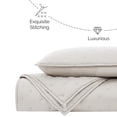 thumbnail image 5 of Southshore Fine Living, Inc. Rayon Derived from Bamboo Quilt King Size Set with 2 Pillow Shams, Bone, 5 of 8
