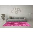 thumbnail image 3 of Ahgly Company Indoor Round Abstract Pink Modern Area Rugs, 5' Round, 3 of 4