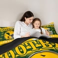 thumbnail image 5 of jejeloiu Rugby City Silhouette Queen Comforter Set,Football Game Helmet Bedding Comforter Set For Adults Reversible 3-Piece, 5 of 8
