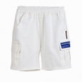 thumbnail image 1 of gdxvjhbj Shorts Cargo pour Garçons Shorts pour Hommes à Évacuation de l'Humidité devant Plat Extensible Performance Short Taille 12-13 (Blanc, 12-13 Ans), 1 of 3
