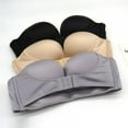 thumbnail image 4 of PENGXIANG Women Strapless Bra Push Up Bra Lingerie Invisible Brassiere Front Closure Bras, 4 of 10