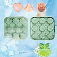 thumbnail image 3 of Bandeja de Corazón de Rosa Moldes de Fácil Liberación Moldes de Silicona para Máquina de Hielo de 9 Cavidades de Grado Alimenticio Fácil de Usar, 3 of 5