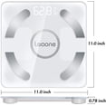 thumbnail image 4 of Leaone Bluetooth Body Fat Scale Usb Rechargeable Smart Digital Bathroom Weight Scale Body Composition Analyzer With Ios & Android App for Body Weight, Fat, Water, Bmi, Bmr, Muscle Mass (White), 4 of 6