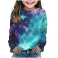 thumbnail image 2 of Pretxorve Kids Boys Girls Long Sleeve Graphic Tee Astral Basic Crew Neck Pullover Shirts Sizes 3-14Y, 2 of 4
