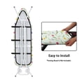 thumbnail image 4 of HELLHERO Elastic Edge Ironing Board Covers Hook and Loop Fastener Stylish Ironing Board Cover Cloth 15"x54" Soft Mothers Day Tulip, 4 of 5