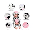 thumbnail image 6 of MICHLEY Unisex Baby Flannel Hooded Romper Animal Ears Costume Warm Jumpsuit for Autumn Winter, 6 of 7