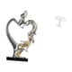 thumbnail image 4 of Estatua de pareja,Figura de pareja besándose,regalo de boda moderno,Estatua de pareja besándose en el aniversario de San Valentín,Escritorio redondo de casa de muñecas,Muebles de mesa, 4 of 7