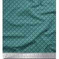 thumbnail image 1 of Soimoi Blue Japan Crepe Satin Fabric Dot & Diagonal Stripe Fabric Prints By Yard 42 Inch Wide, 1 of 3
