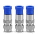 thumbnail image 4 of 10 piezas de adaptador de conector de compresión coaxial RG6 macho impermeable sellado, 4 of 9