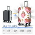 thumbnail image 2 of Luggage Cover Anti Scratch, Sloth With Donuts1 Elastic Suitcase Protector Fits 18-32 Inch Luggage, 2 of 2